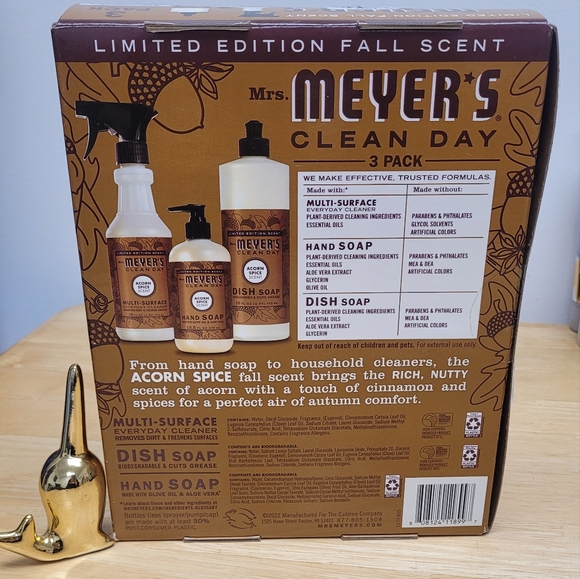 SEND OFFERS! NWT Mrs. Meyer's clean day 3 pack - Picture 2 of 3